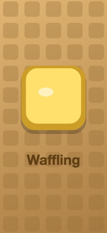 Waffling title screen